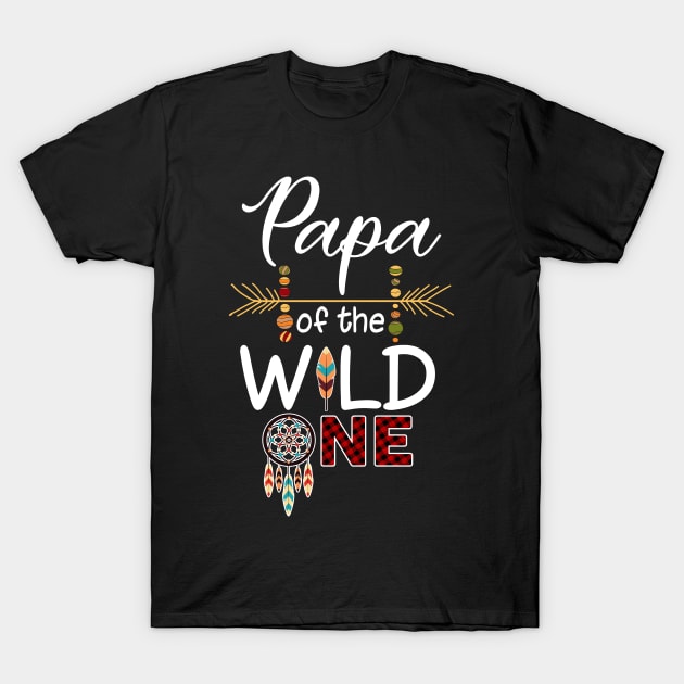 Papa Of The Wild One T-Shirt Mother's Day Gift T-Shirt by InterFish